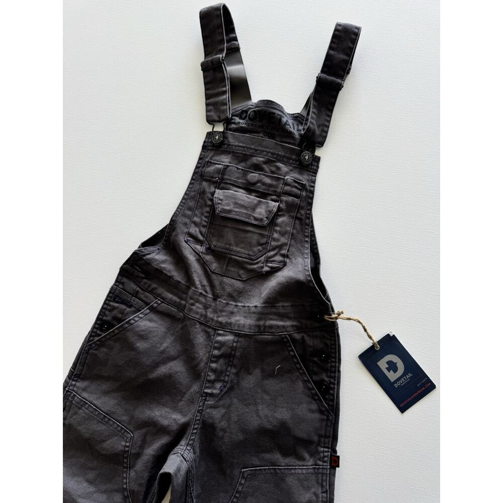 Dovetail Workwear Freshley Overalls for Women Dark Grey Canvas 00/32 NWT